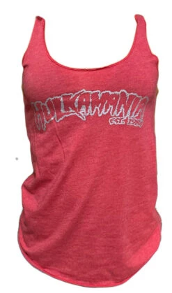Hogan's Beach Shop Red Vintage Hulkamania Womens Tank