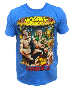 Hogan's Beach Shop Blue Andre Hogan Beach Bar Tee
