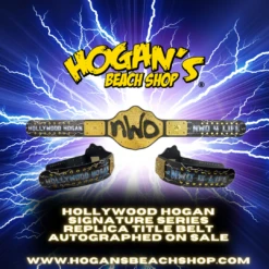 Hogan's Beach Shop Signed NWO Hollywood Hogan "Signature Series" Championship Replica Title Sale -Best Souvenir Shop HollywoodHoganSignatureSeriesReplicaTitleBeltAutographedOnsale