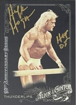 Hogan's Beach Shop Topps Thunderlips Hulk Hogan Autographed Card