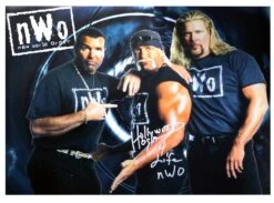 Hogan's Beach Shop Hulk Hogan Signed NWO Group Poster