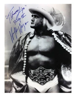 Hogan's Beach Shop Hulk Hogan Signed Thunderlips Black And White Poster