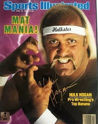 Hogan's Beach Shop Hulk Hogan Signed Sports Illustrated Poster