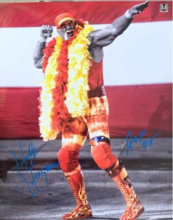 Hogan's Beach Shop Hulk Hogan Bow & Arrow Signed Poster 16X20