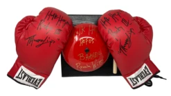 Hogan's Beach Shop Autographed Boxing Gloves & Ring Bell "Combo"