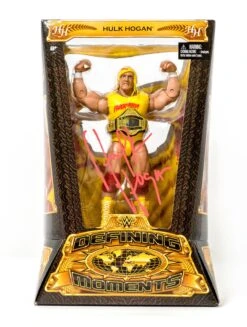 Hogan's Beach Shop Hulk Hogan Signed Defining Moments WWE Action Figure