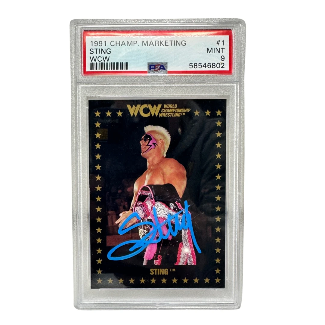 Hogan's Beach Shop 1991 WCW Autographed Sting Marketing Champ