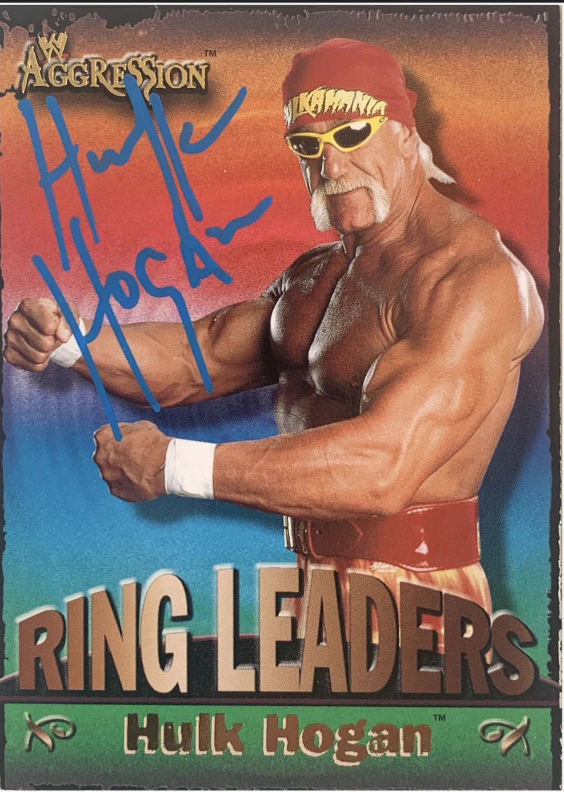 Hogan's Beach Shop WWE RING LEADERS “Hulk Hogan” Trading Card Signed 9 Of 15
