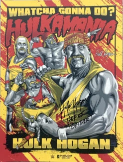 Hogan's Beach Shop Hulkamania Limited Edition Autographed Poster