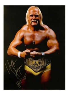Hogan's Beach Shop Hulk Hogan Signed Crab Pose Poster